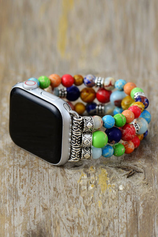 Imperial Beaded Watchband Bracelet - Bracelets - Multicolor - Bella Bourget