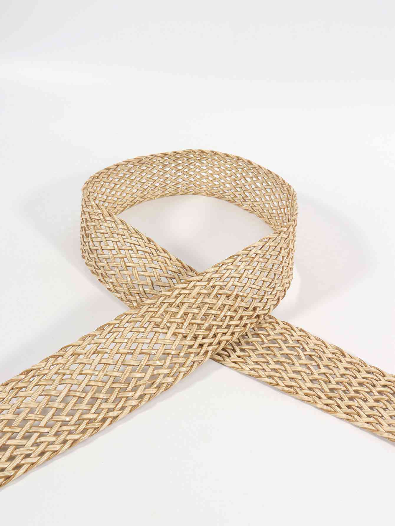 Irregular Buckle Braid Belt - belt - Gold - Bella Bourget