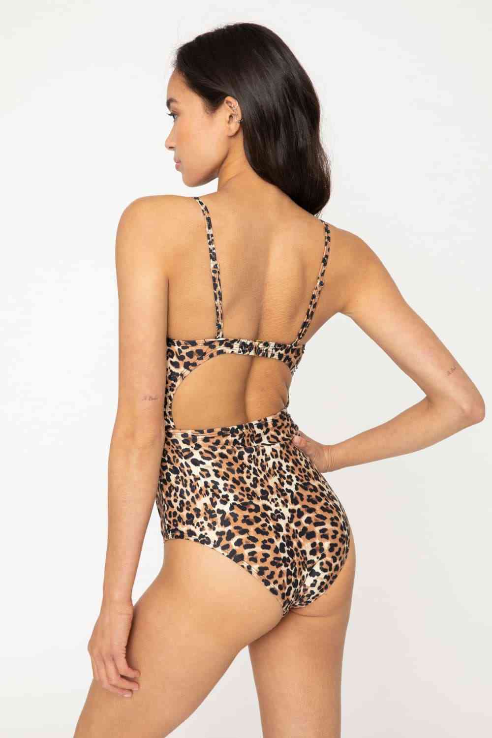 Marina West Swim Lost At Sea Cutout One - Piece Swimsuit - One - Piece Swimsuit - Leopard - Bella Bourget