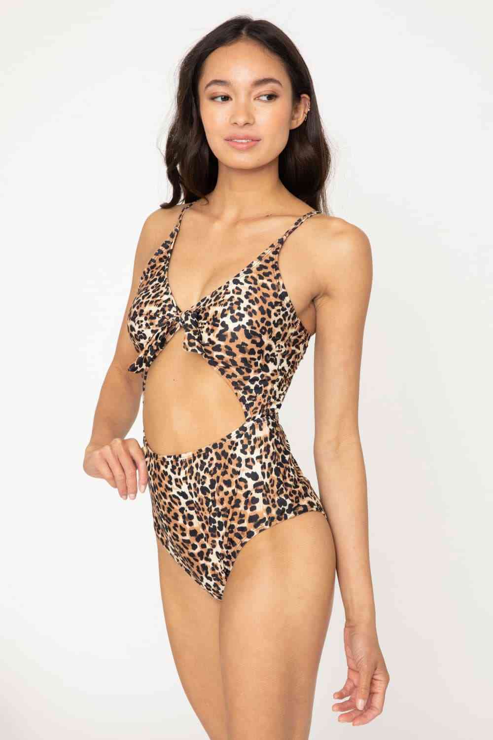 Marina West Swim Lost At Sea Cutout One - Piece Swimsuit - One - Piece Swimsuit - Leopard - Bella Bourget