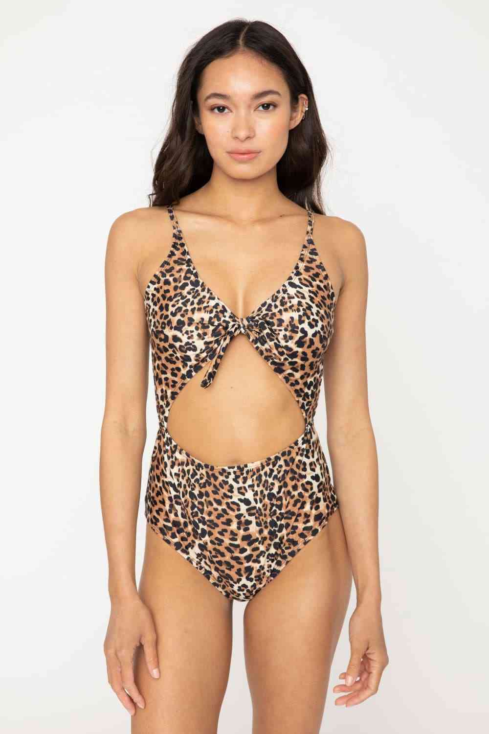 Marina West Swim Lost At Sea Cutout One - Piece Swimsuit - One - Piece Swimsuit - Leopard - Bella Bourget