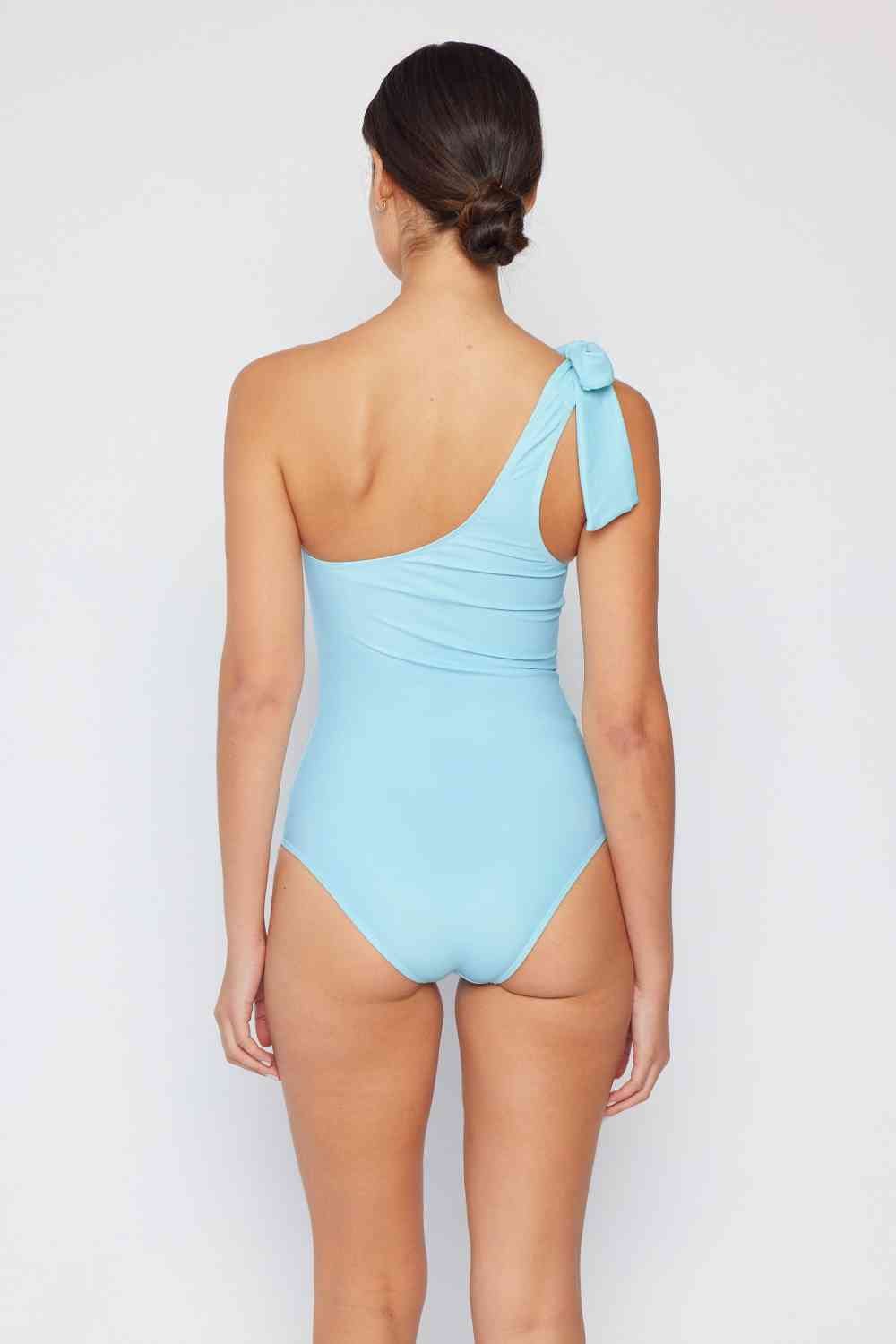 Marina West Swim Vacay Mode One Shoulder Swimsuit in Pastel Blue - One - Piece Swimsuit - Pastel Blue - Bella Bourget