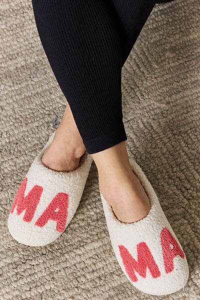 Melody MAMA Pattern Cozy Slippers - shoes - MAMA - Bella Bourget