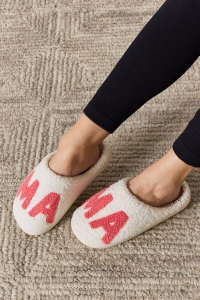 Melody MAMA Pattern Cozy Slippers - shoes - MAMA - Bella Bourget