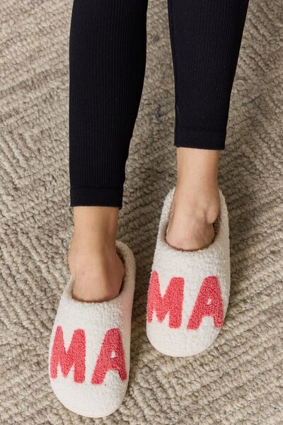 Melody MAMA Pattern Cozy Slippers - shoes - MAMA - Bella Bourget