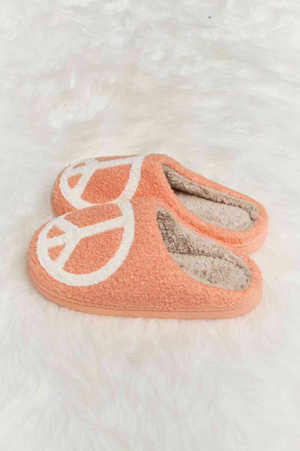 Melody Printed Plush Slide Slippers - shoes - Heart Dot - Bella Bourget