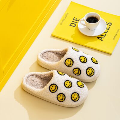 Melody Smiley Face Slippers - shoes - YELLOW SMILE MIX - Bella Bourget