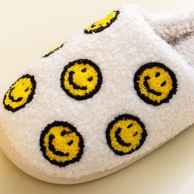 Melody Smiley Face Slippers - shoes - YELLOW SMILE MIX - Bella Bourget