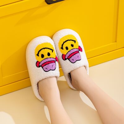 Melody Smiley Face Slippers - shoes - COWBOYSMILE - Bella Bourget