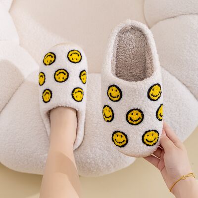 Melody Smiley Face Slippers - shoes - YELLOW SMILE MIX - Bella Bourget