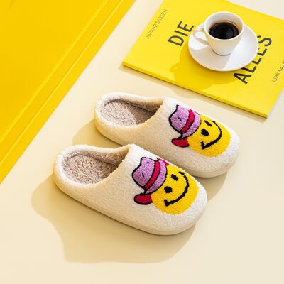 Melody Smiley Face Slippers - shoes - COWBOYSMILE - Bella Bourget