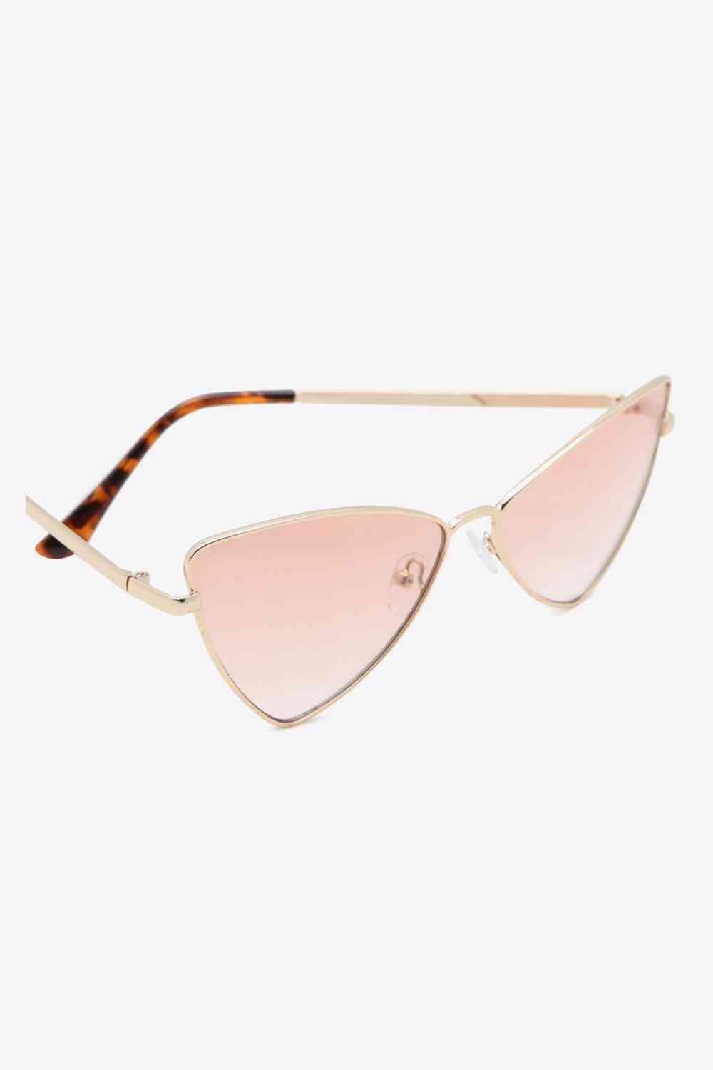 Metal Frame Cat - Eye Sunglasses - sunglasses - Chestnut - Bella Bourget