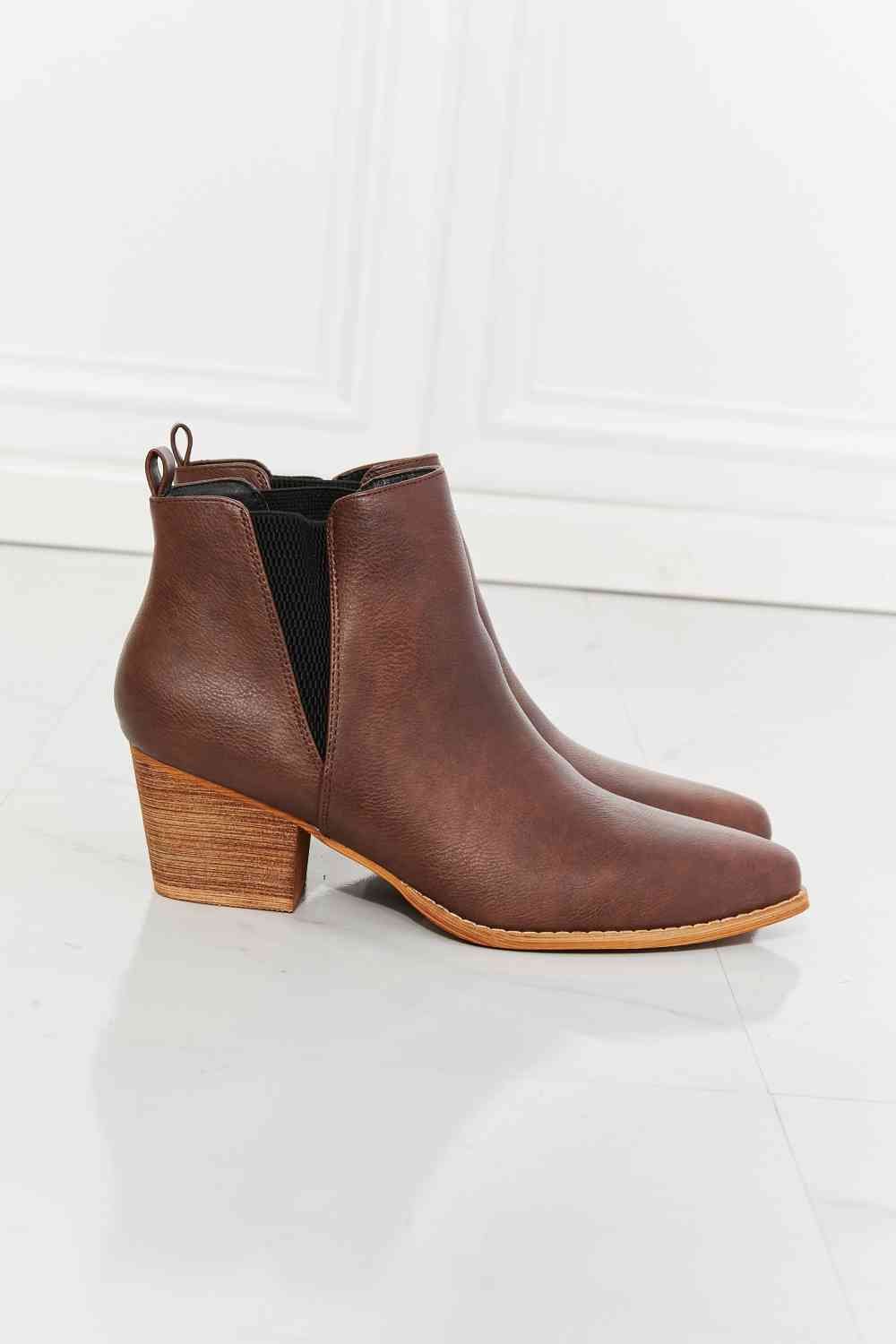 MMShoes Back At It Point Toe Bootie in Chocolate - shoes - Chocolate - Bella Bourget