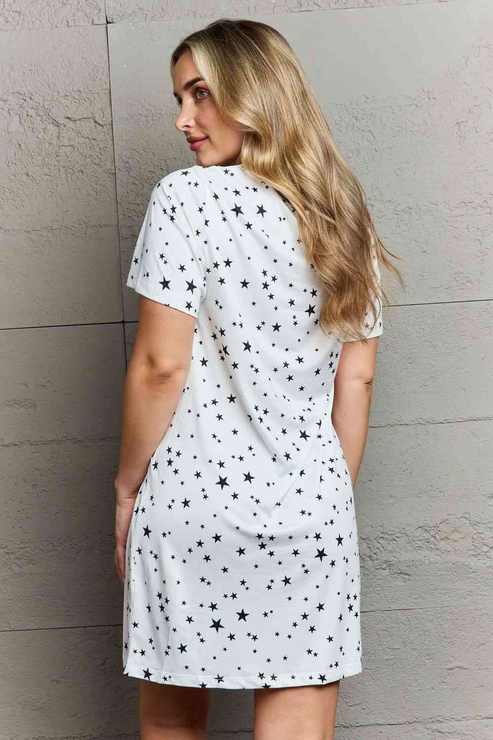 MOON NITE Quilted Quivers Button Down night gown - Night Gown - White - Bella Bourget