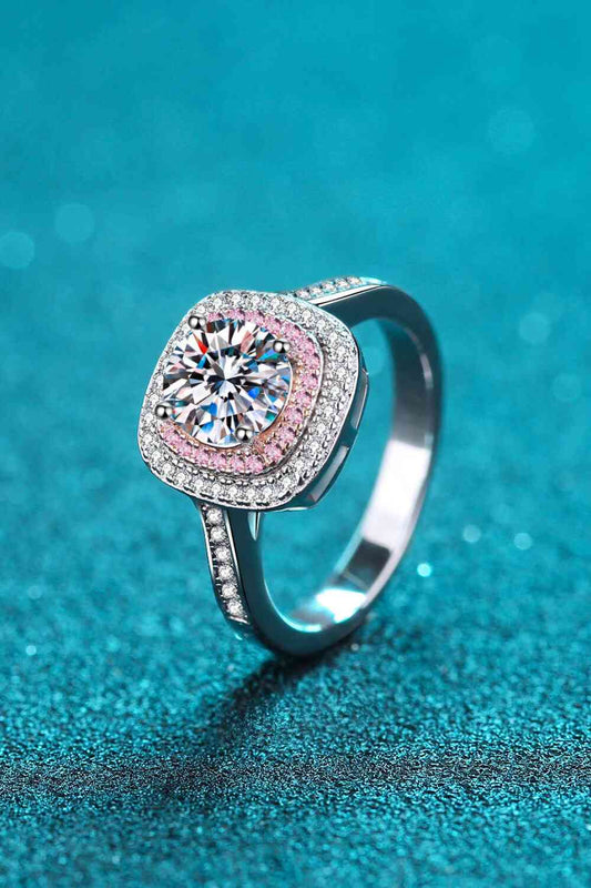 Need You Now Moissanite Ring - Ring - Silver/Pink - Bella Bourget