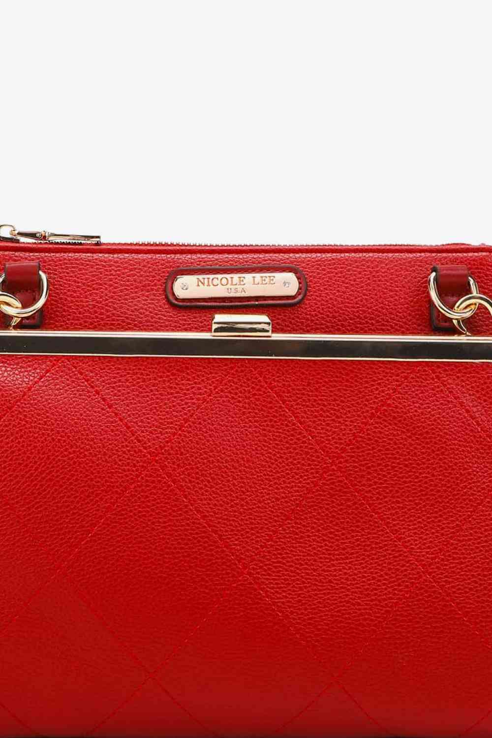 Nicole Lee USA All Day, Everyday Handbag - bag - Red - Bella Bourget