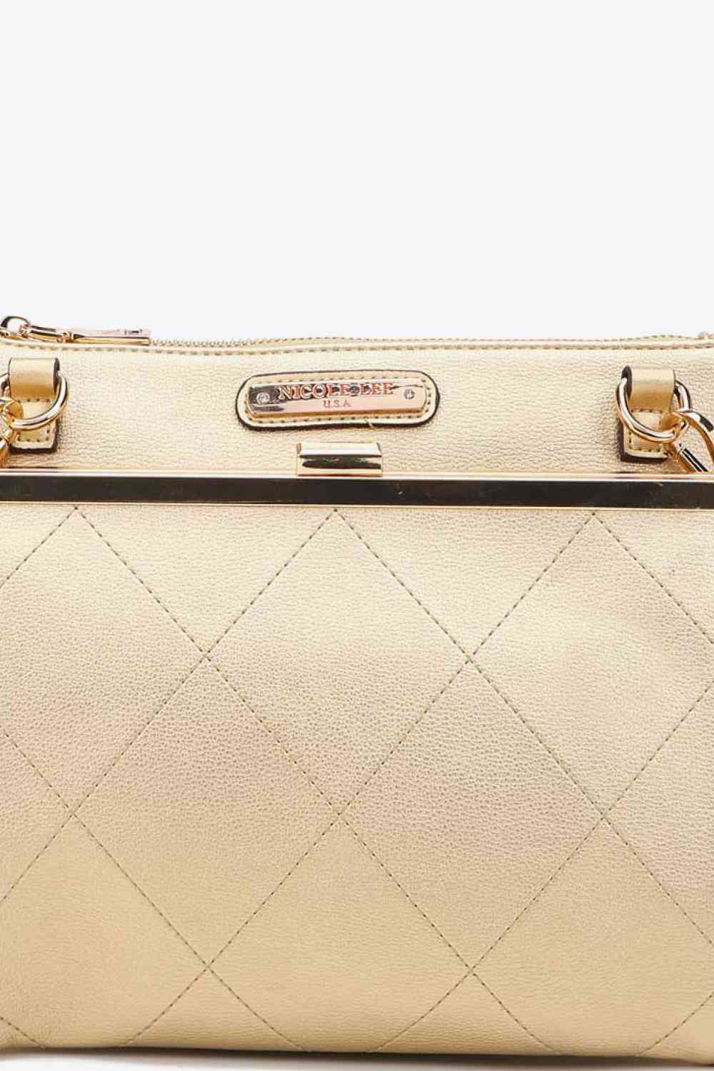 Nicole Lee USA All Day, Everyday Handbag - bag - Gold - Bella Bourget