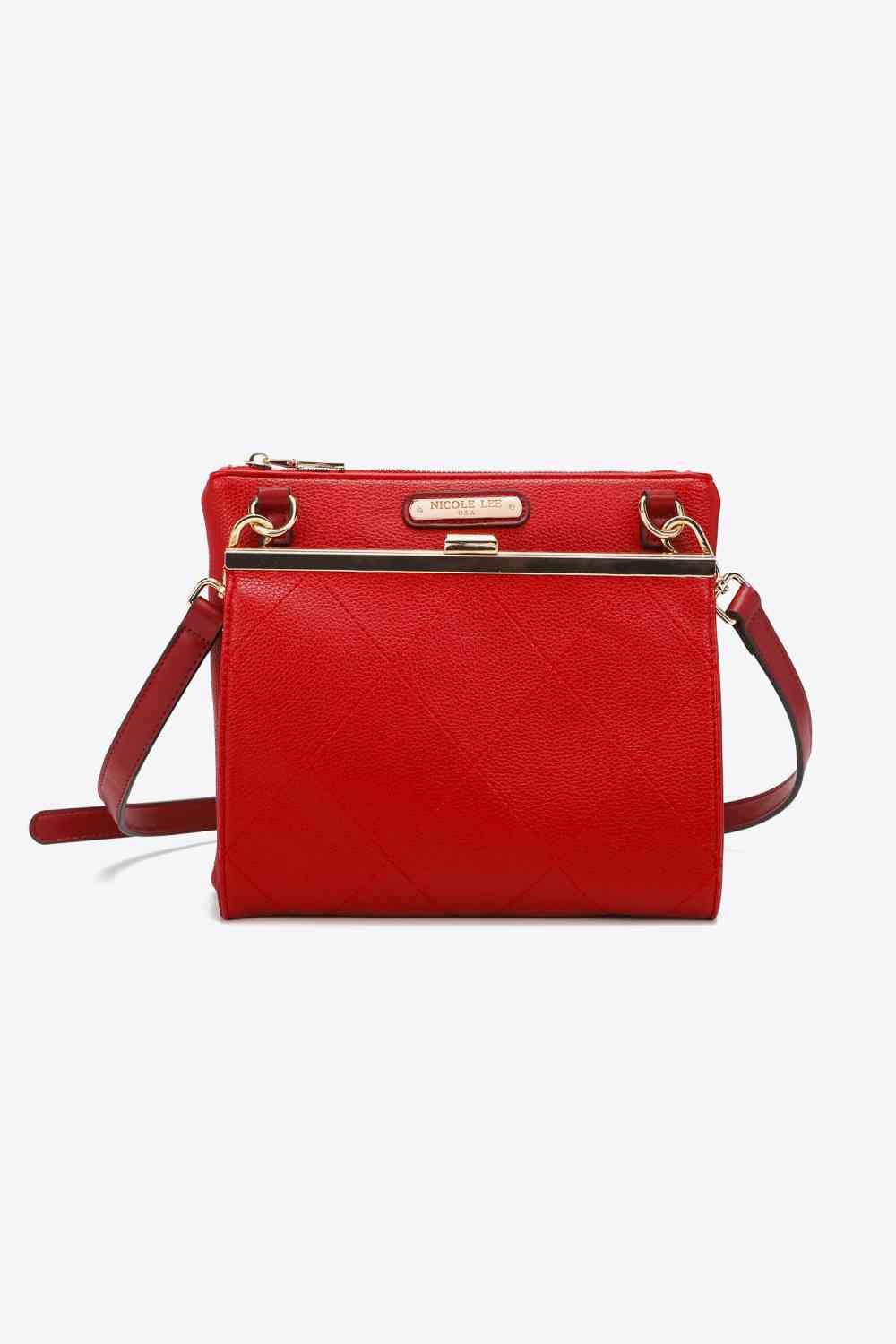 Nicole Lee USA All Day, Everyday Handbag - bag - Red - Bella Bourget