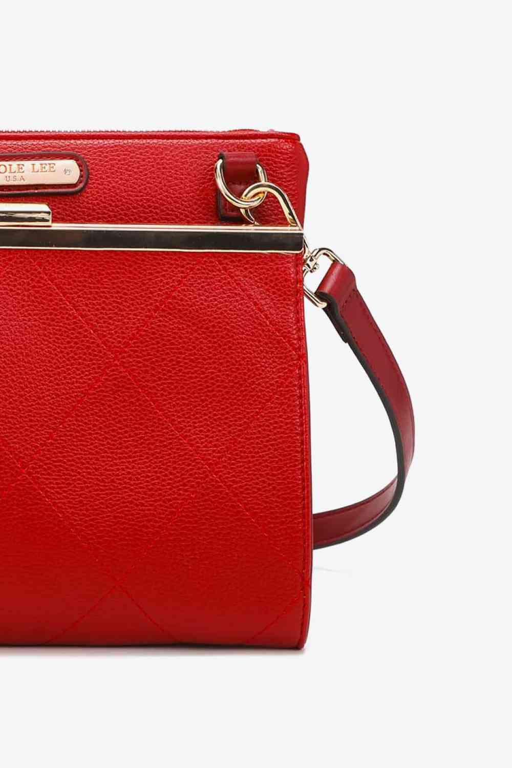 Nicole Lee USA All Day, Everyday Handbag - bag - Red - Bella Bourget