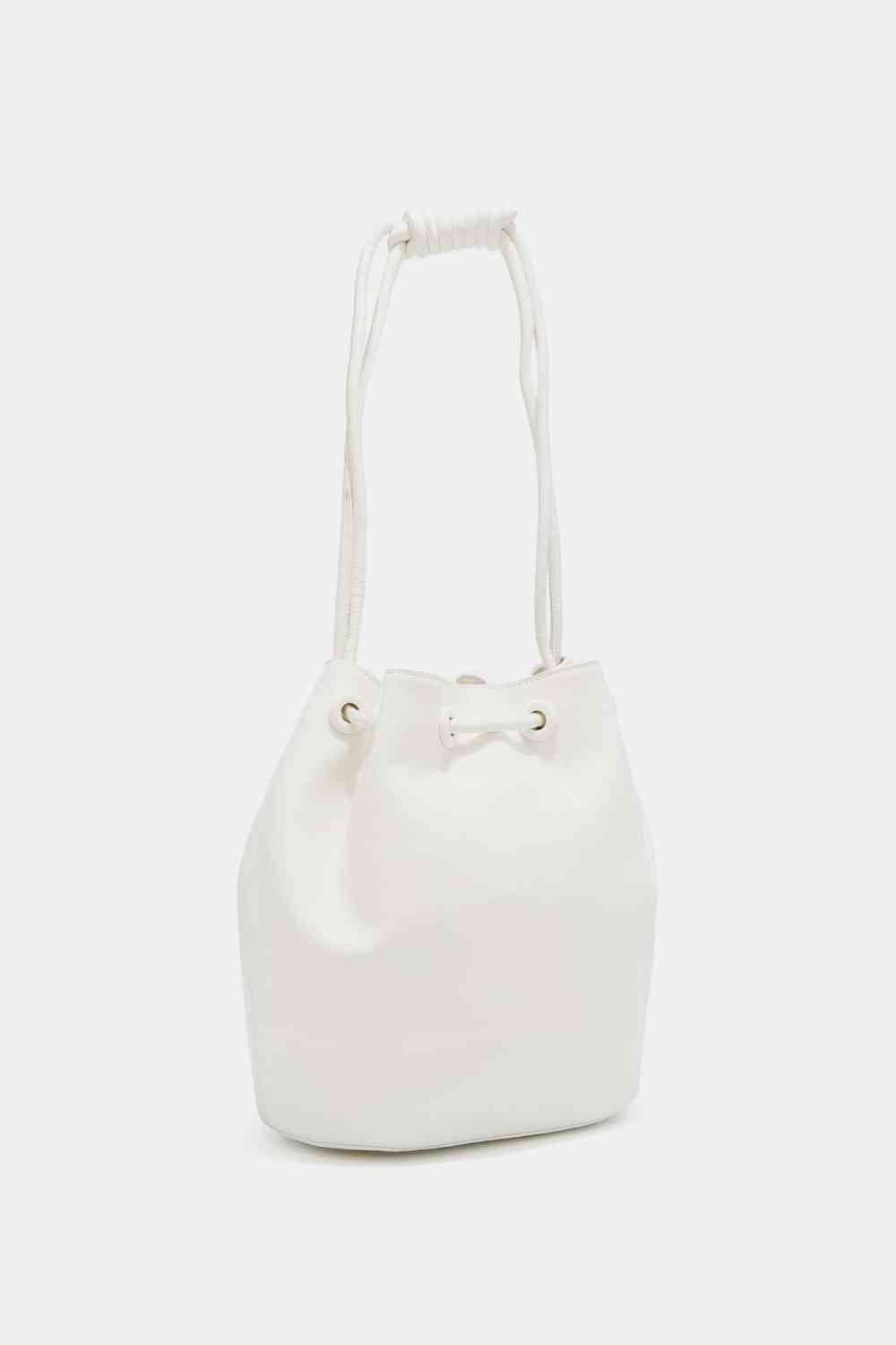 Nicole Lee USA Amy Studded Bucket Bag - bag - White - Bella Bourget