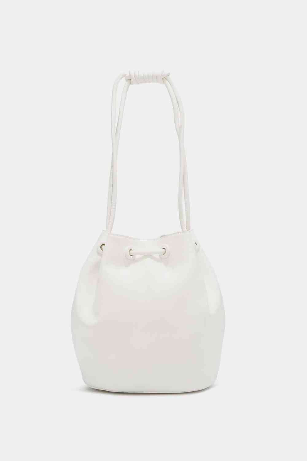 Nicole Lee USA Amy Studded Bucket Bag - bag - White - Bella Bourget