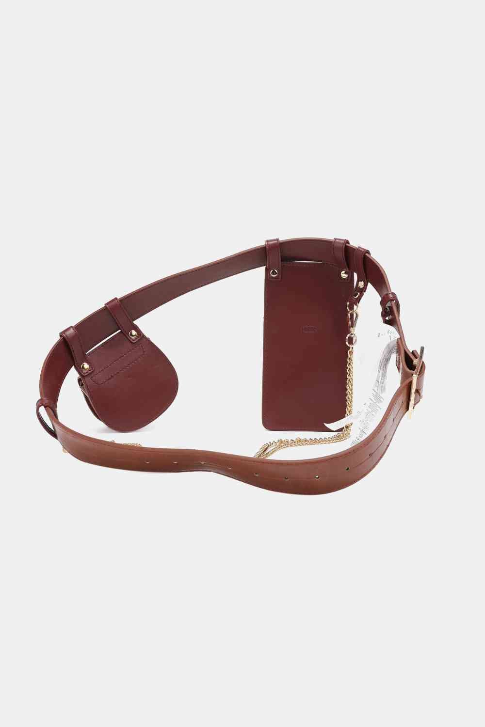 Nicole Lee USA Aurelia Belt Bag - bag - Chestnut - Bella Bourget