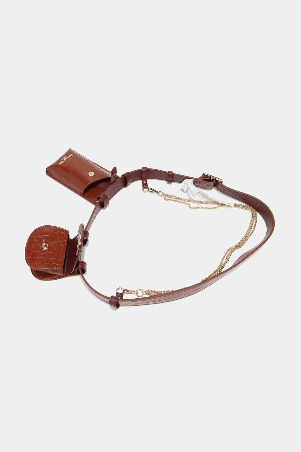 Nicole Lee USA Aurelia Belt Bag - bag - Chestnut - Bella Bourget