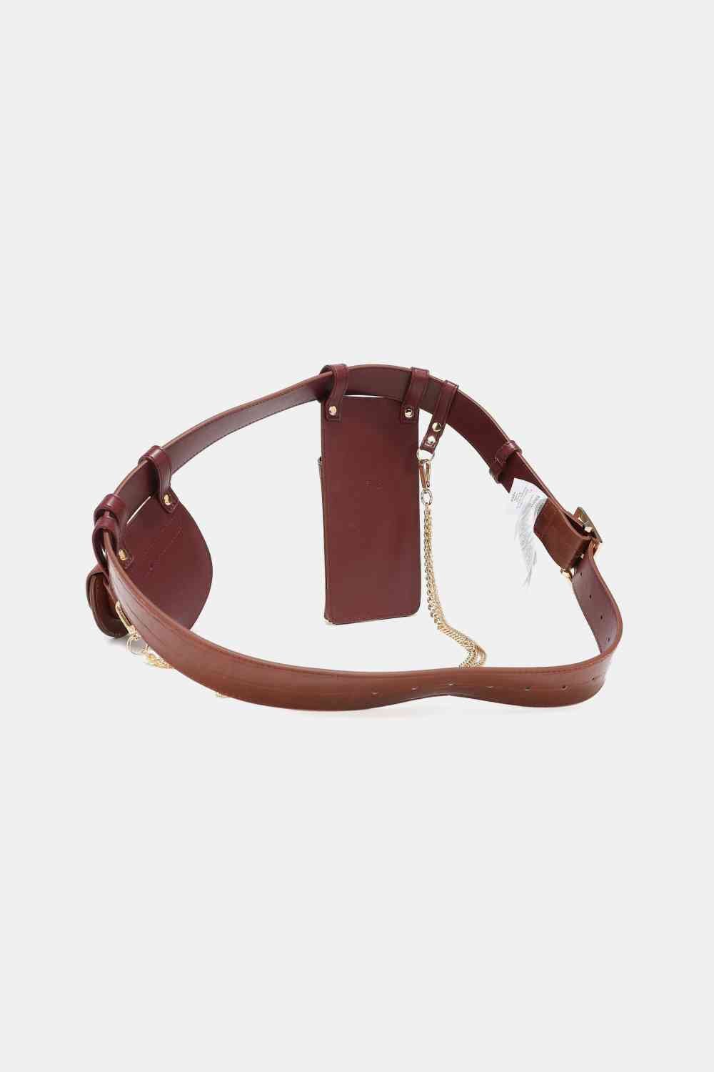 Nicole Lee USA Aurelia Belt Bag - bag - Chestnut - Bella Bourget