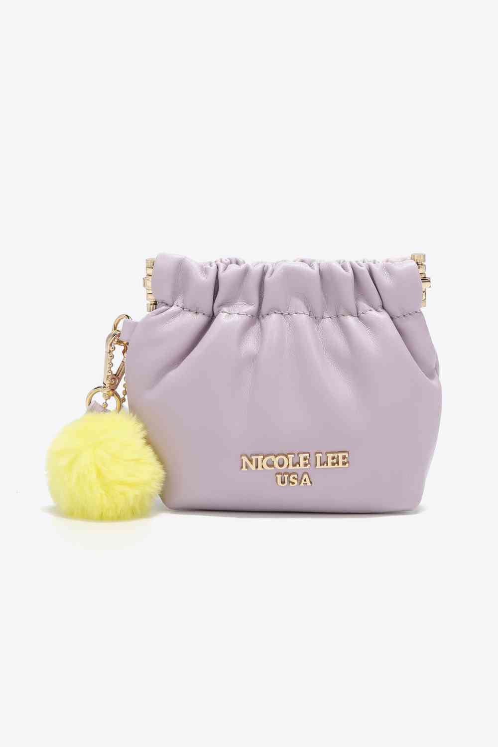 Nicole Lee USA Faux Leather Pouch - bag - Lavender - Bella Bourget