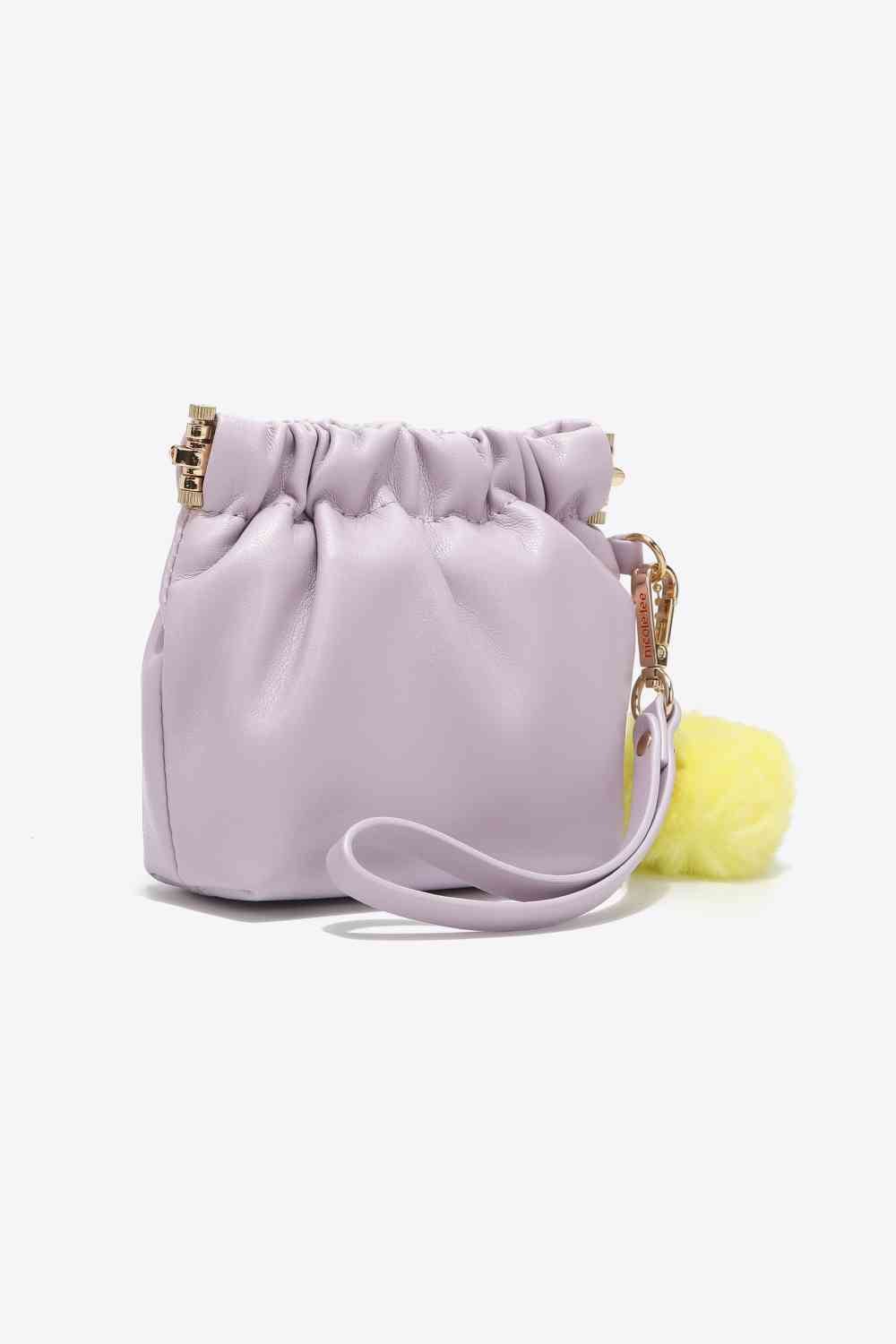 Nicole Lee USA Faux Leather Pouch - bag - Lavender - Bella Bourget