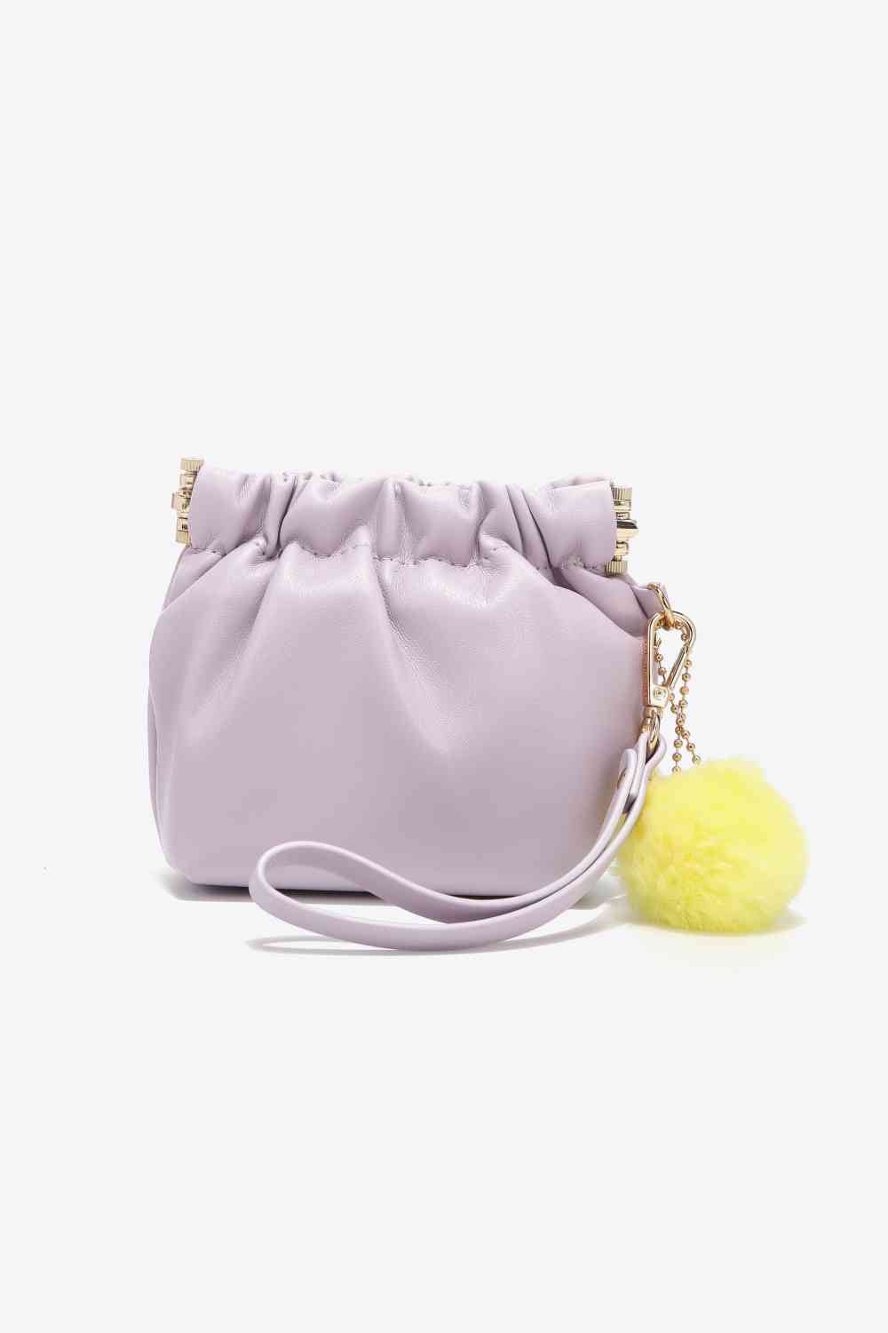 Nicole Lee USA Faux Leather Pouch - bag - Lavender - Bella Bourget