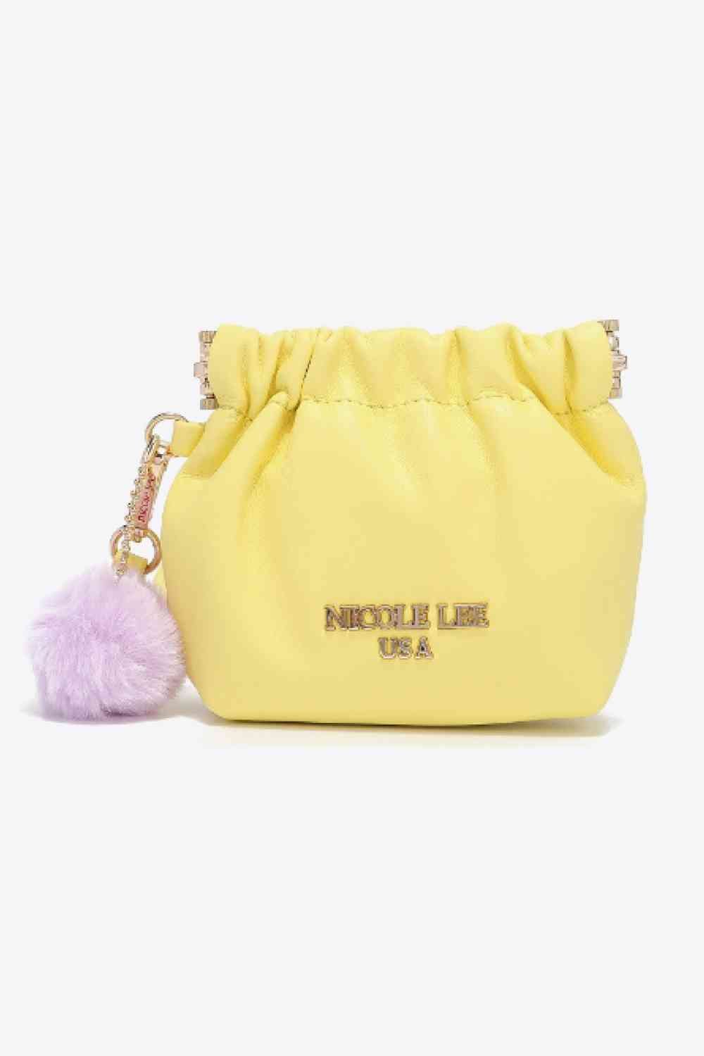 Nicole Lee USA Faux Leather Pouch - bag - Banana Yellow - Bella Bourget