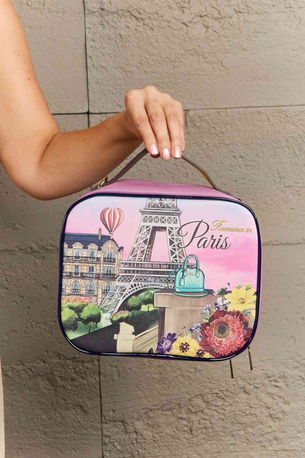 Nicole Lee USA Printed Handbag with Three Pouches - bag - Romance In Paris - Bella Bourget