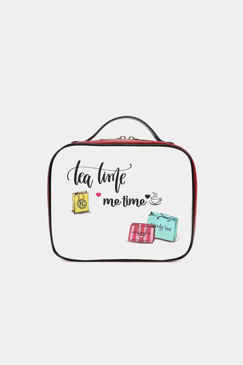 Nicole Lee USA Printed Handbag with Three Pouches - bag - Tea Time Me Time - Bella Bourget