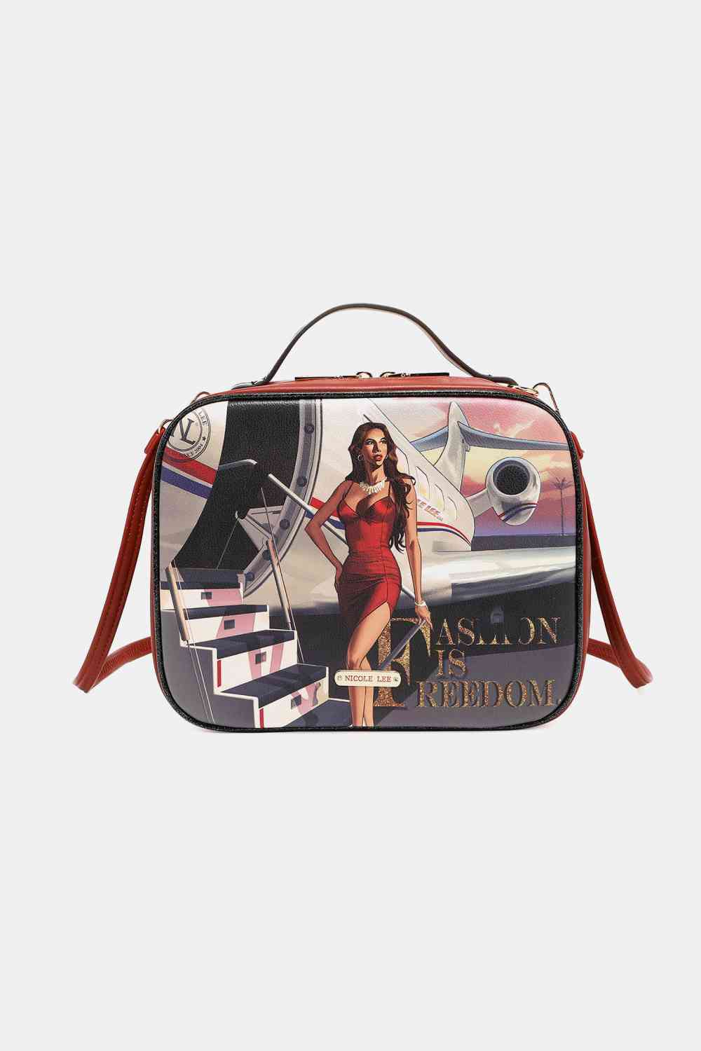 Nicole Lee USA Printed Handbag with Three Pouches - bag - Travel In Fashion - Bella Bourget