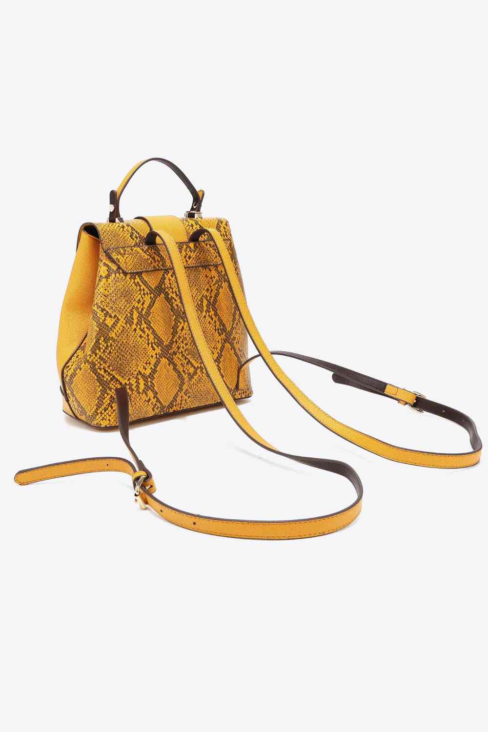 Nicole Lee USA Python 3 - Piece Bag Set - bag - Mustard - Bella Bourget