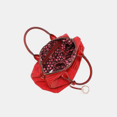 Nicole Lee USA Scallop Stitched Boston Bag - bag - RED - Bella Bourget