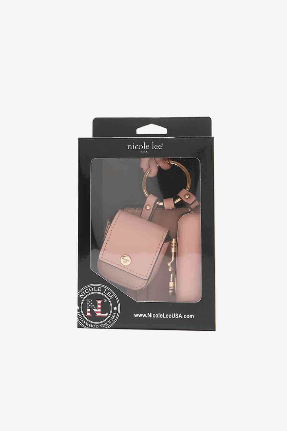 Nicole Lee USA Vegan Leather 3 - Piece Lanyard Set - bag - Pink - Bella Bourget