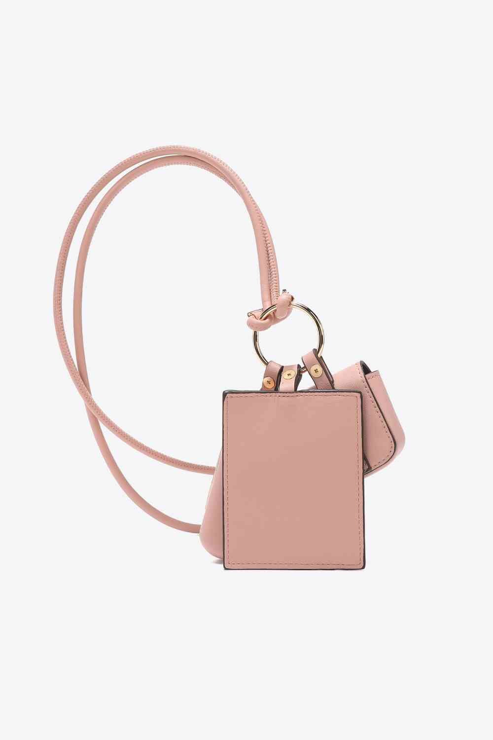 Nicole Lee USA Vegan Leather 3 - Piece Lanyard Set - bag - Pink - Bella Bourget