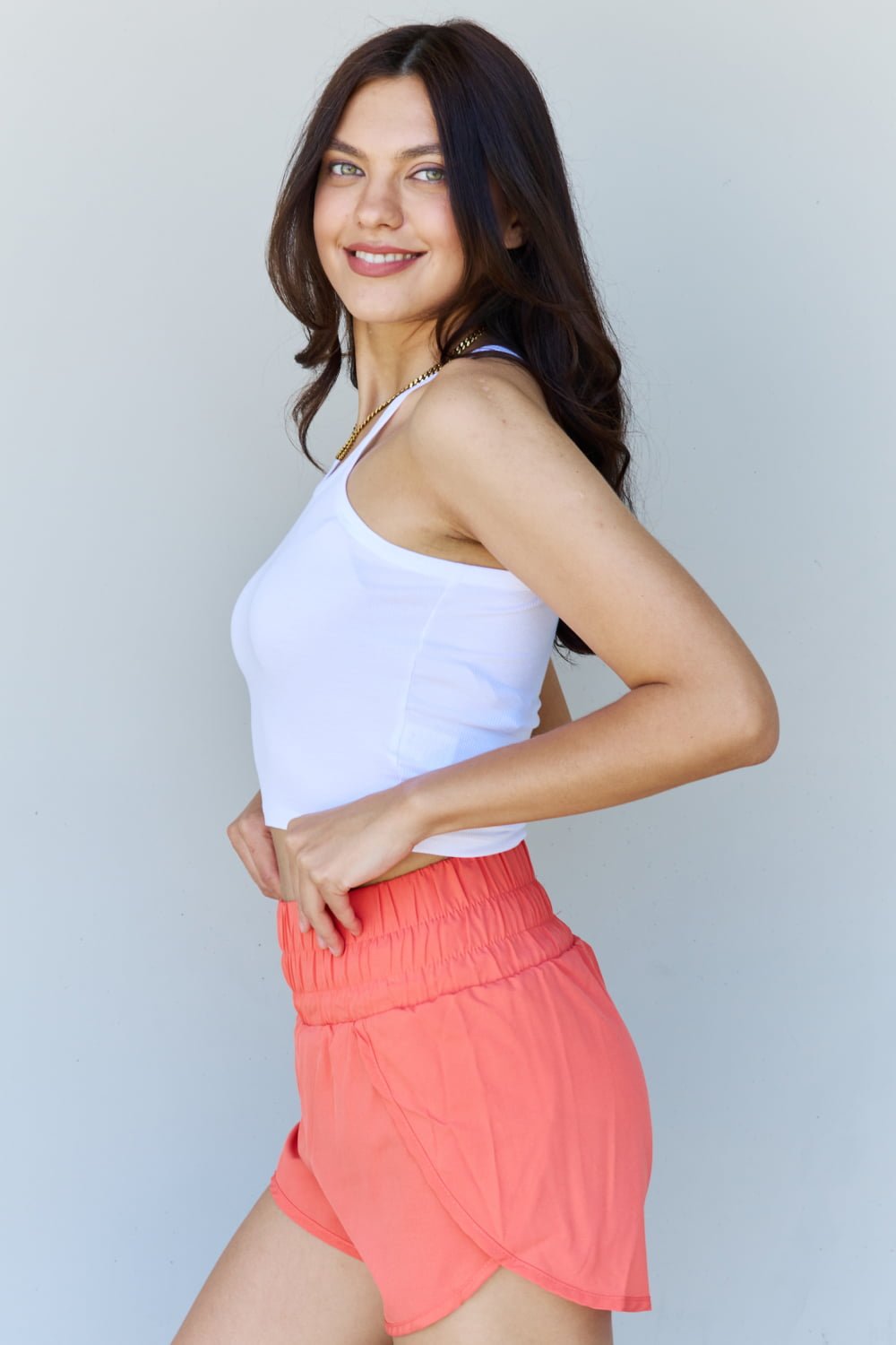 Ninexis Everyday Staple Soft Modal Short Strap Ribbed Tank Top in Off White - Cami - Off White - Bella Bourget