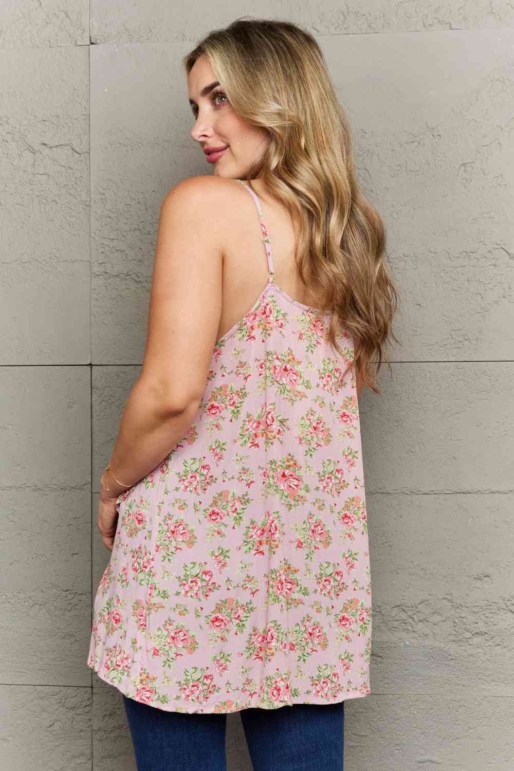 Ninexis Hang Loose Tulip Hem Cami Top in Mauve Floral - TikTok - Floral - Bella Bourget