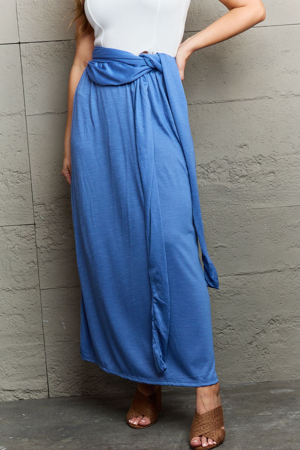 Ninexis Know Your Worth Criss Cross Halter Neck Maxi Dress - Dress - Cobalt Blue - Bella Bourget