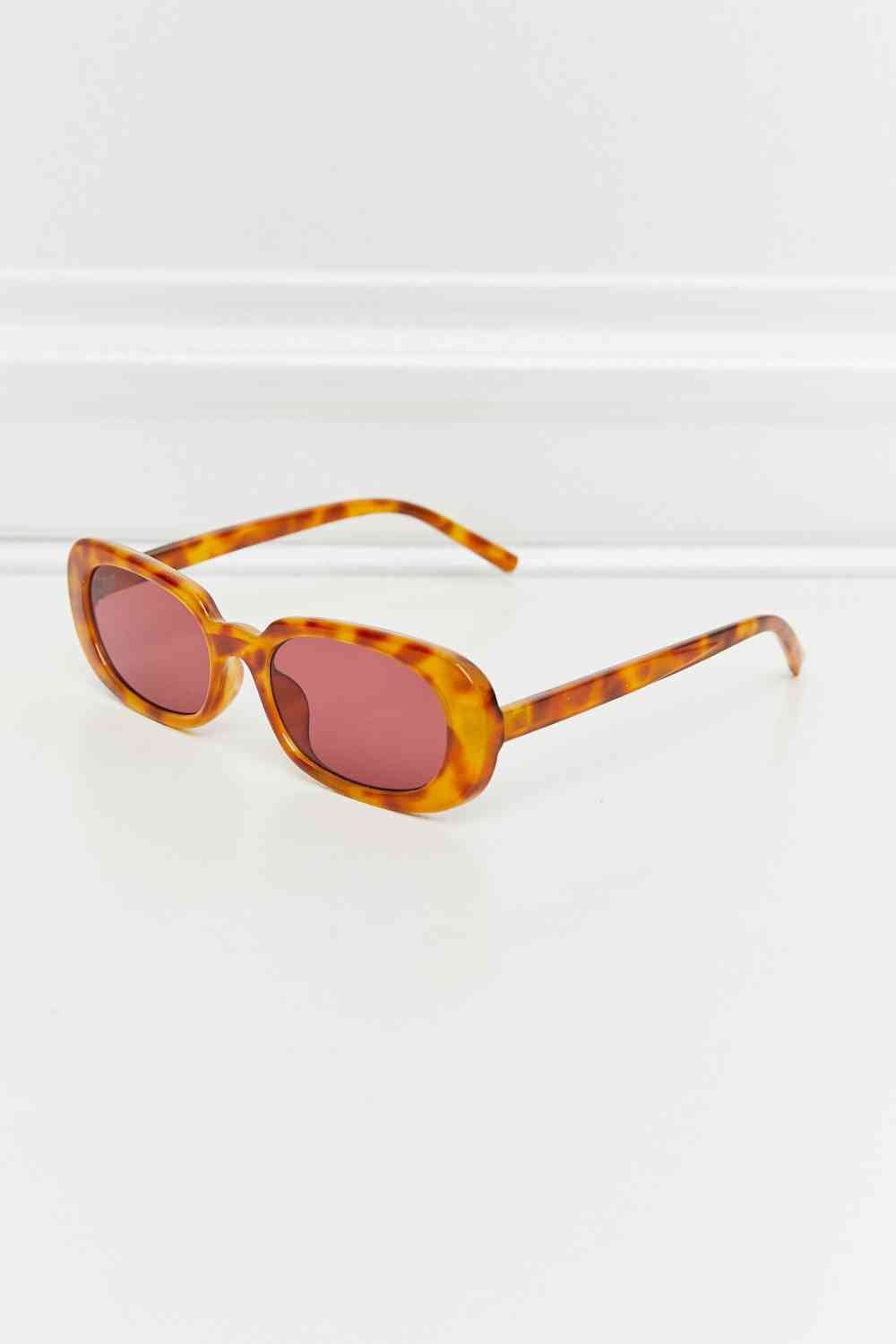 Oval Full Rim Sunglasses - sunglasses - Wine - Bella Bourget