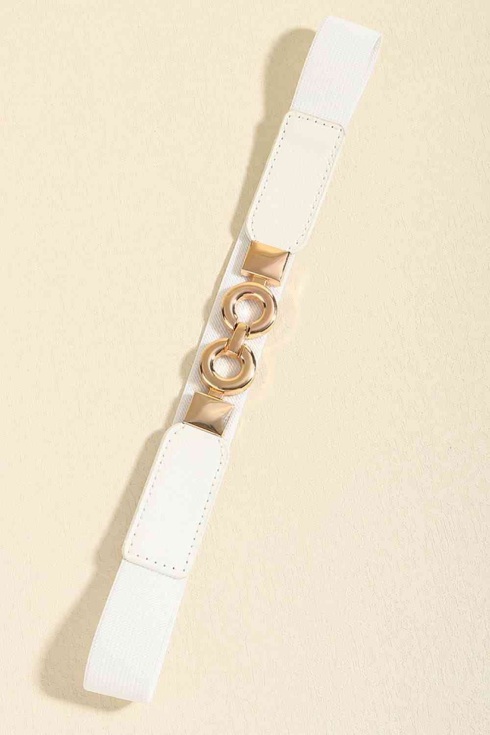 PU Leather Belt - belt - White - Bella Bourget