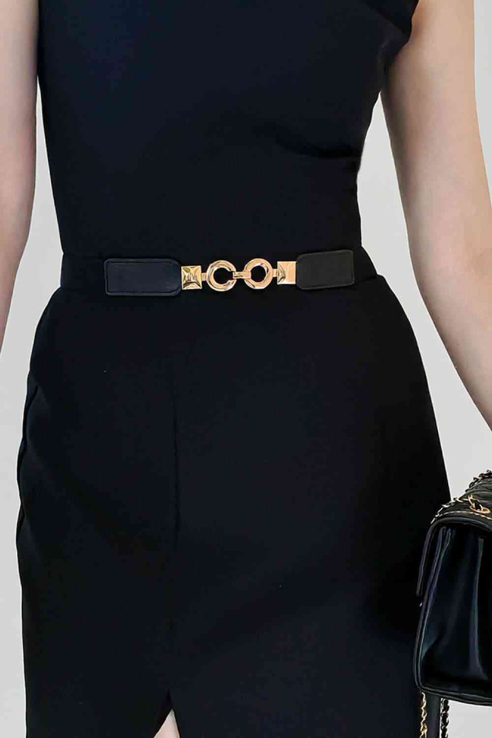 PU Leather Belt - belt - Black - Bella Bourget