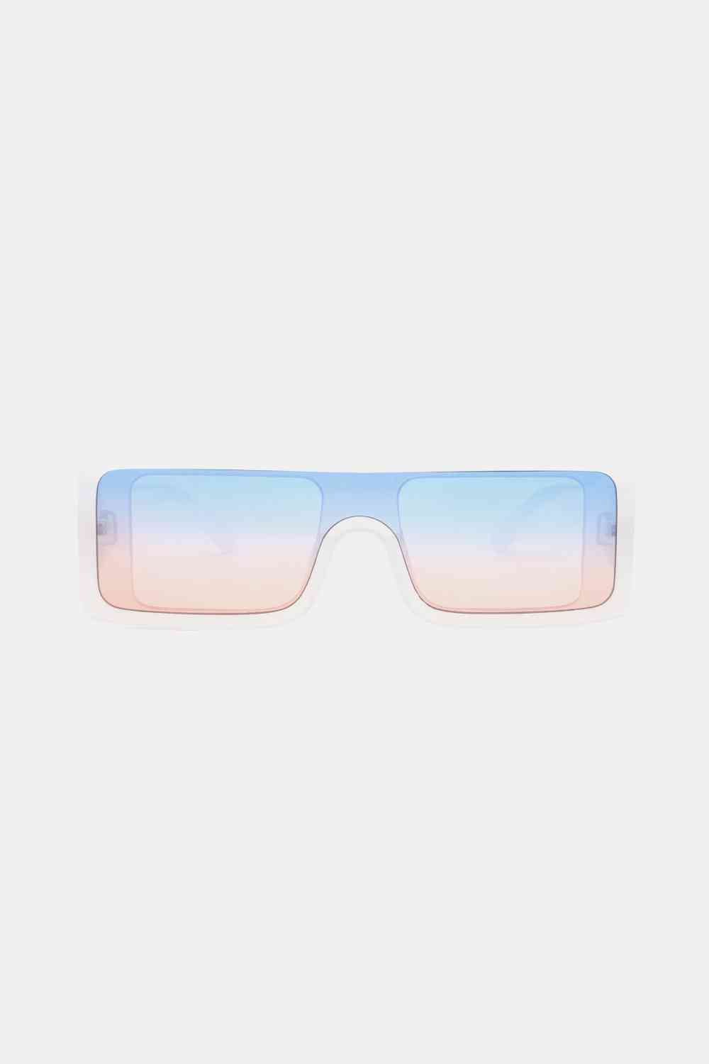 Rectangle Frame Sunglasses - sunglasses - White - Bella Bourget