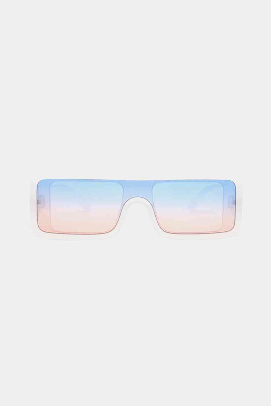 Rectangle Frame Sunglasses - sunglasses - White - Bella Bourget