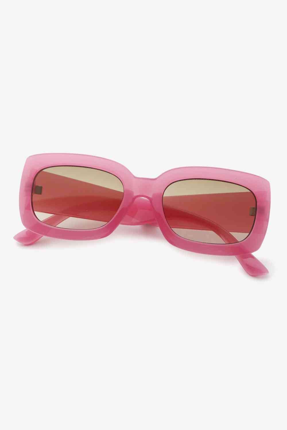 Rectangle Frame Sunglasses - sunglasses - Rouge Pink - Bella Bourget