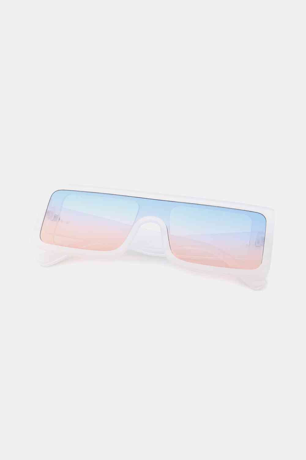 Rectangle Frame Sunglasses - sunglasses - White - Bella Bourget