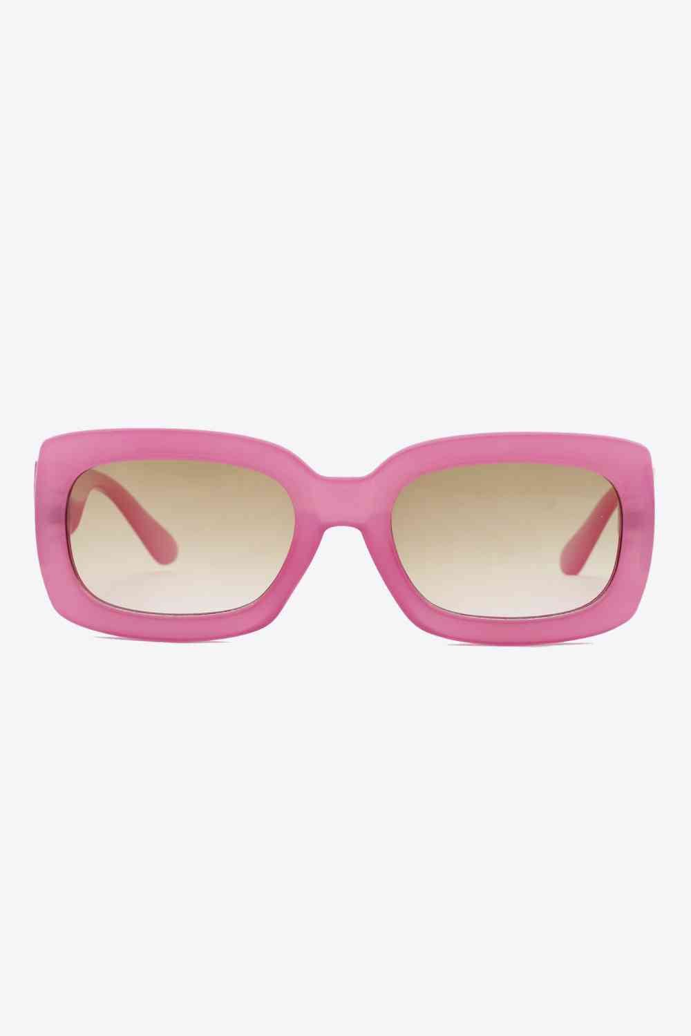 Rectangle Frame Sunglasses - sunglasses - Rouge Pink - Bella Bourget